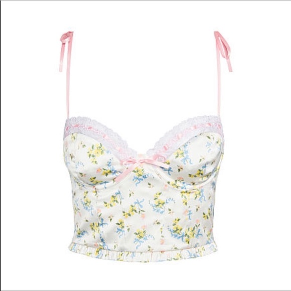 FOR LOVE & LEMONS 💕 Charlotte Floral Bustier - Picture 4 of 6